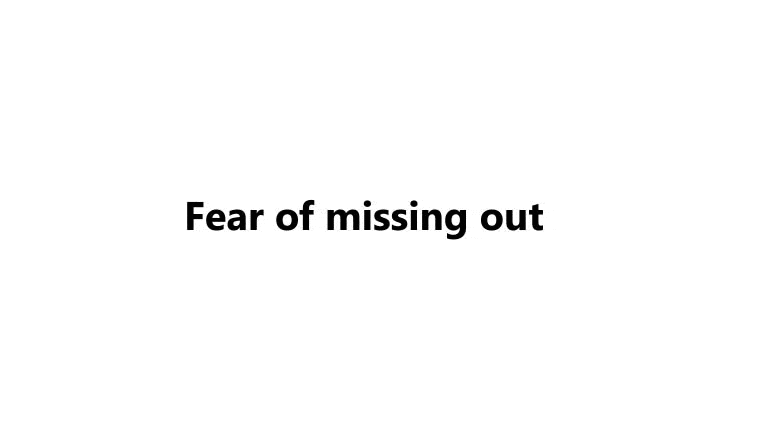 FOMO — 14 Days Advance offer
